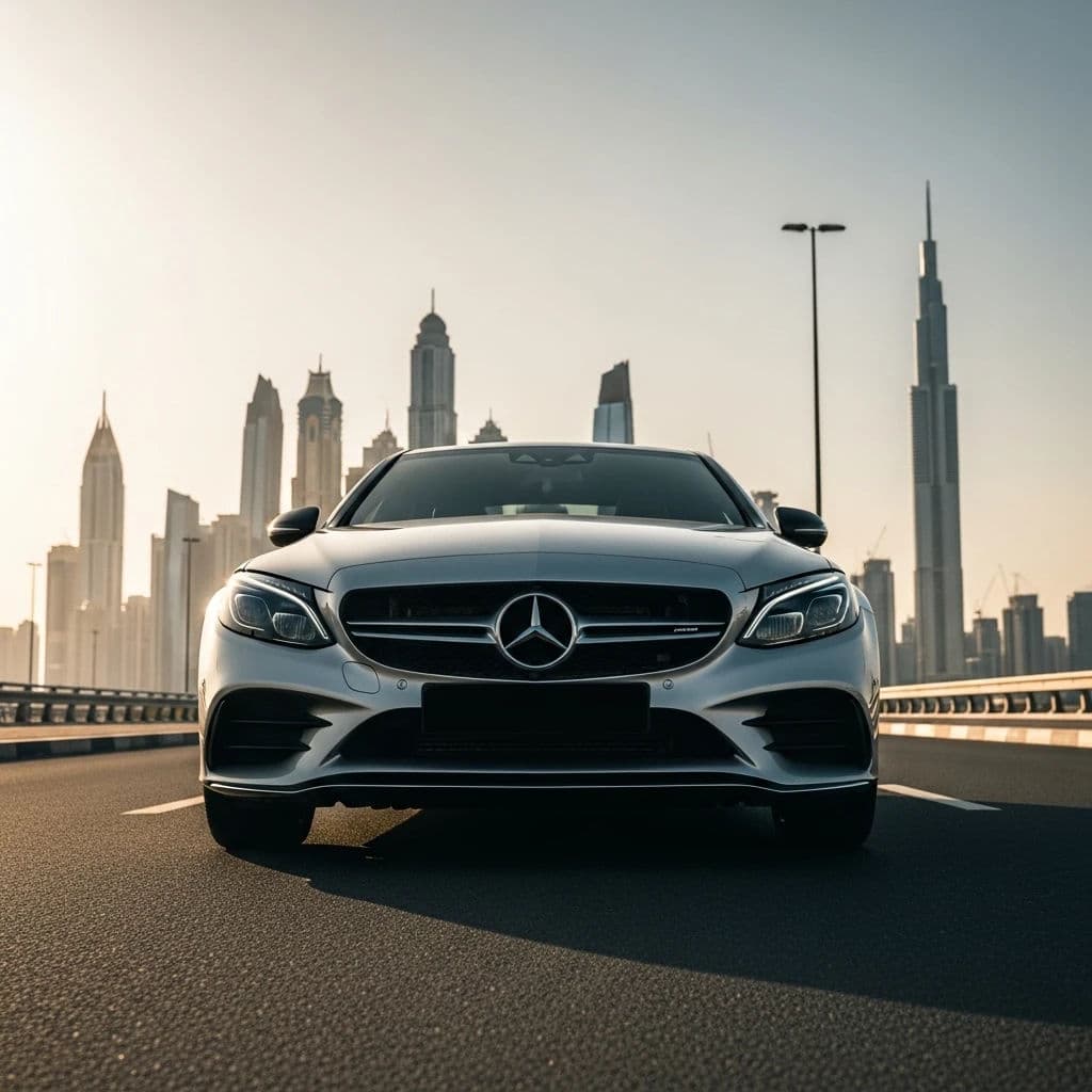 Mercedes C300 2025 for rent in UAE